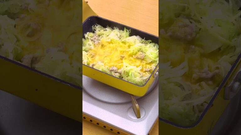 【卵焼き器で】チーズとんぺい焼き風の作り方 #Shorts