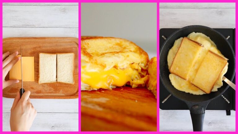 🍳超かんたん朝ごはんの作り方。ワンパントースト🧀チーズ卵サンド🥪