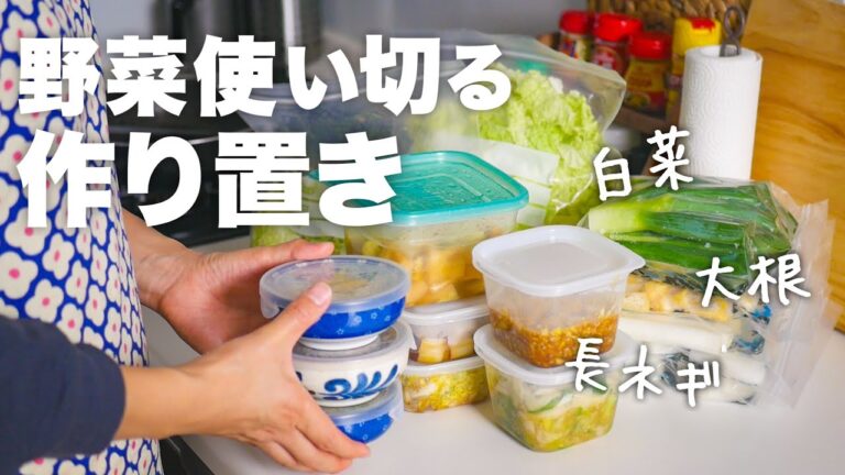 【全16品】冬野菜で副菜の作り置きと冷凍ストック