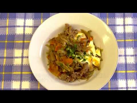 【季節の野菜レシピ〔秋野菜〕】『ごぼうと豚肉の卵とじ』