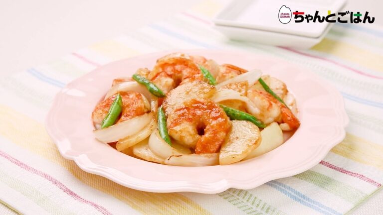 【動画レシピ】春野菜とえびのオイスター炒め