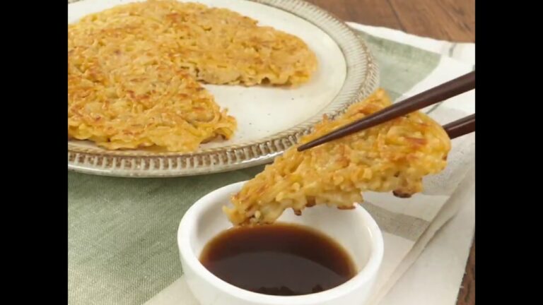 余った中華麺でもちもち麺チヂミ