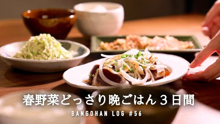 【3日間の晩御飯】春野菜がおいしい10品レシピ/春キャベツ・新玉ねぎ・新じゃがいも使い切り/ 簡単節約晩ごはん🥬🧅🥔