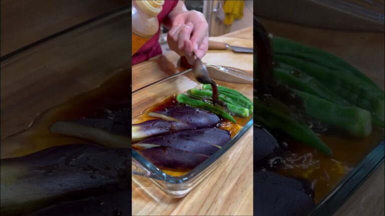 レンジde簡単！夏野菜の煮浸し レシピはコメント欄に記載 #shorts