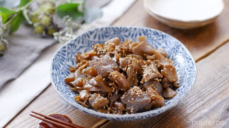 【まいたけとこんにゃくの甘辛煮】包丁いらずで簡単副菜レシピ！作り置きにも♪｜macaroni（マカロニ）