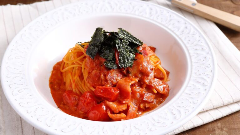 第3回認定品決定！千葉市の魅力が詰まった海苔とベーコンのトマトクリームパスタ