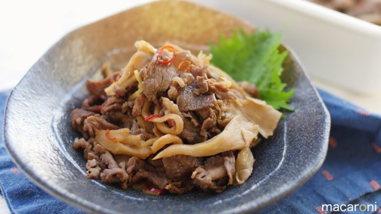 【作り置き】旨みぎゅうっ！ ごはんが 止まらない 牛肉と まいたけの しぐれ煮 のレシピ 作り方