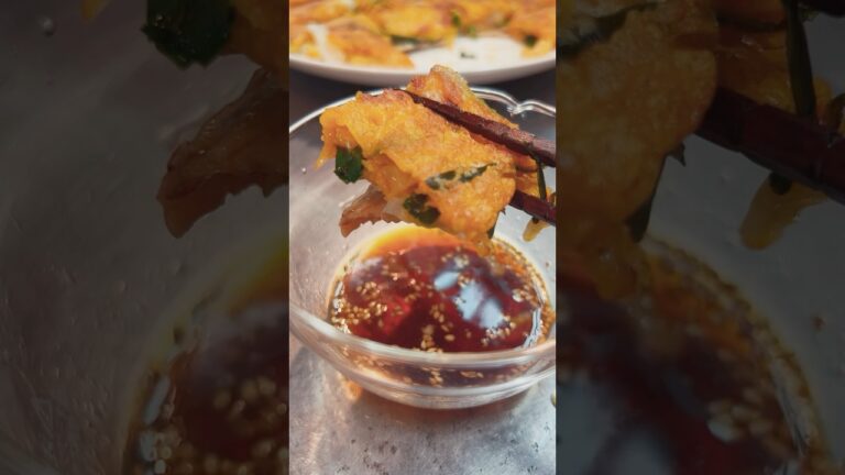 カリッモチッ💖【キムチチヂミ】韓国の家庭料理💖💖豚バラ🐖最高に美味しい🥓