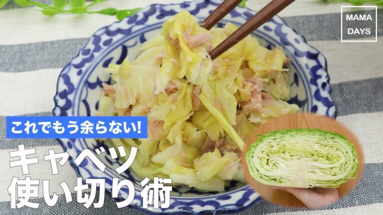 これでもう余らない！キャベツ使い切り術｜ママ 赤ちゃん 初めてでも 簡単 レシピ 作り方