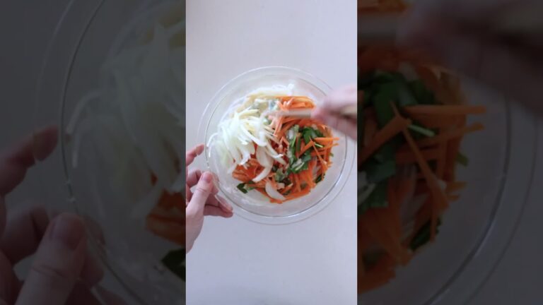 【海苔チヂミ】カリモチッ！塩で引き立つ野菜の旨み、磯の香り♪