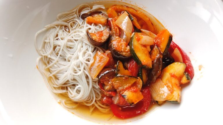 夏野菜たっぷり！ラタトゥイユレシピ・作り方【そうめんアレンジレシピ】｜How to make ratatouille (recipe)