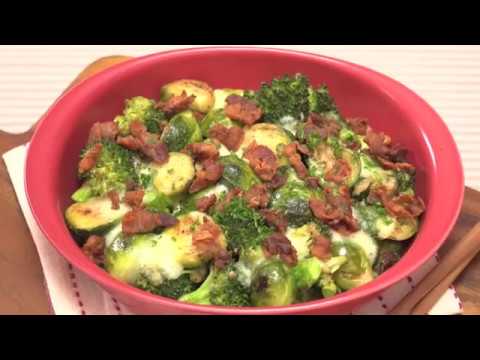 180102【野菜をおいしく食べる「芽キャベツとブロッコリーのグラタン」を作る】
