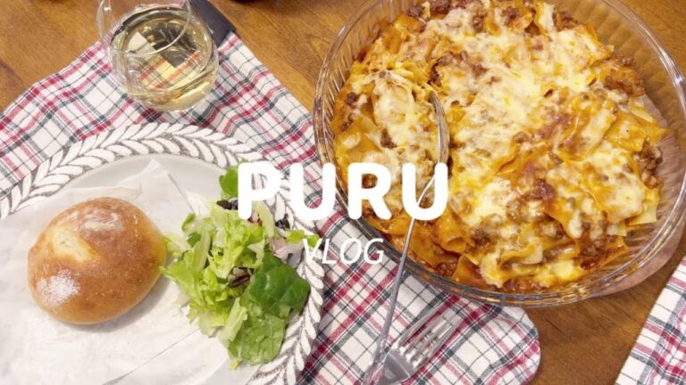 SUB) VLOG ラザニア｜和食｜パンやお菓子作りに励んだ日々