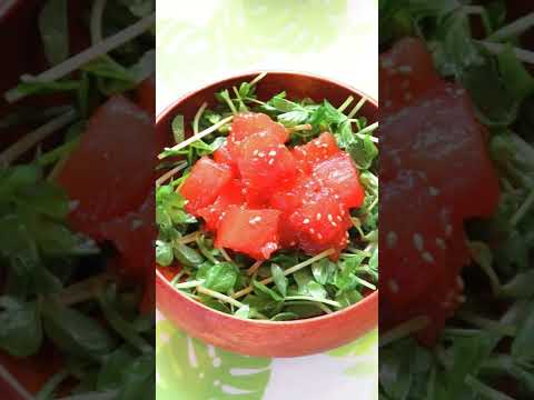 【レシピ動画】おつまみにも🍺簡単♪びんちょうまぐろの韓国風ポキ★ #おつまみ