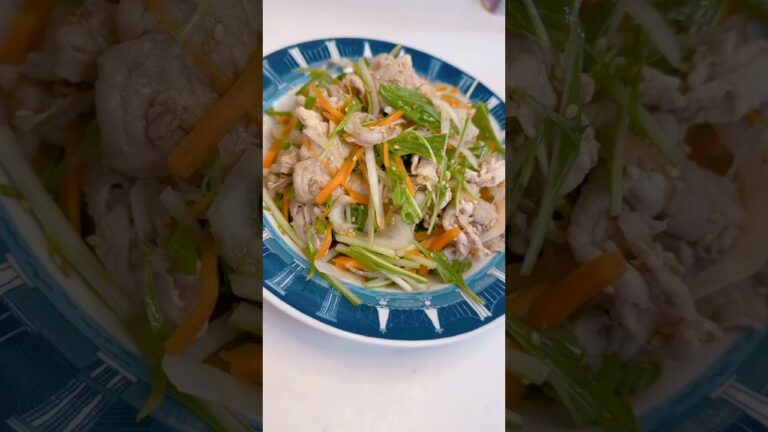 4児ママ〜豚しゃぶ中華和え〜