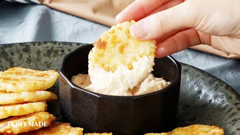 【夏の余り物大活躍👍】そうめん明太チーズ煎餅