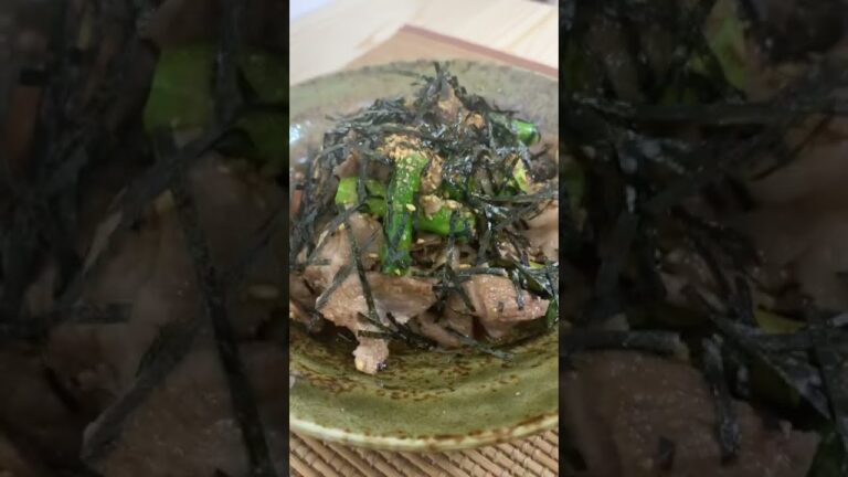【簡単パパ飯】旬を味わう。豚肉とアスパラ炒め#shorts