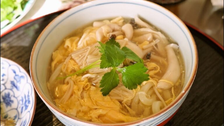 きのこたっぷりあんかけうどん～ふわふわたまご～【今日使える簡単レシピ】