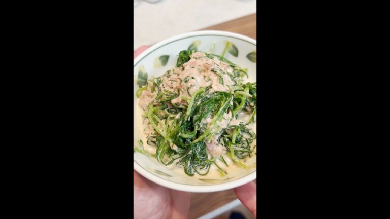 【1分でわかる】ツナとおかひじきのマヨぽん和えサラダ