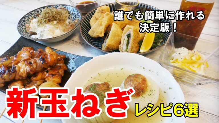 再UP！『新玉ねぎレシピ６選！』☆旬！誰でも作れる新玉ねぎおかずの決定版！☆