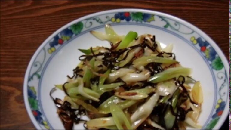 葱の塩昆布炒め！　白葱農家の絶品レシピ！