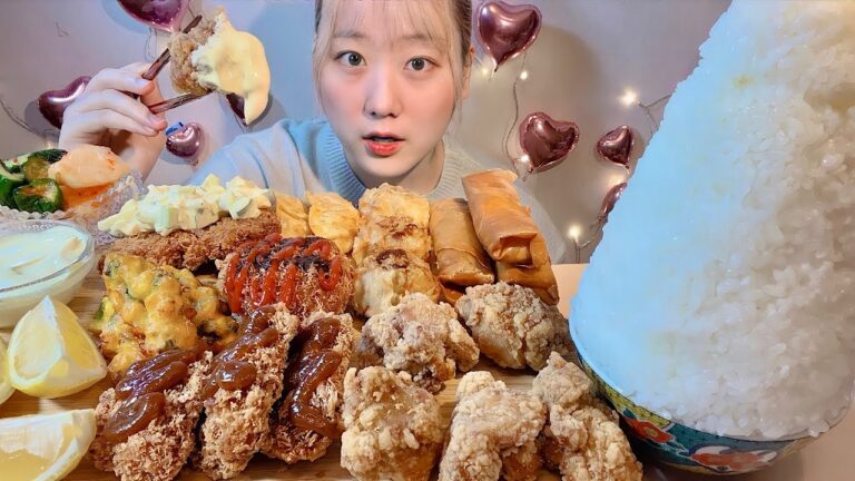 ASMR 揚げ物色々を食べる Various Fried  Foods【日本語字幕】【咀嚼音/ Mukbang/ Eating Sounds】