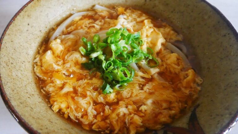 【かきたまあんかけうどん】今すぐ作れるｶﾓ！簡単、とろふわうどんの作り方だﾄﾞﾝ