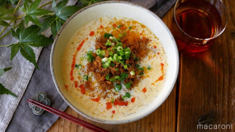【しらたき豆乳担々麺】15分で簡単！しらたきでヘルシー♪ダイエット中にもおすすめ｜macaroni（マカロニ）