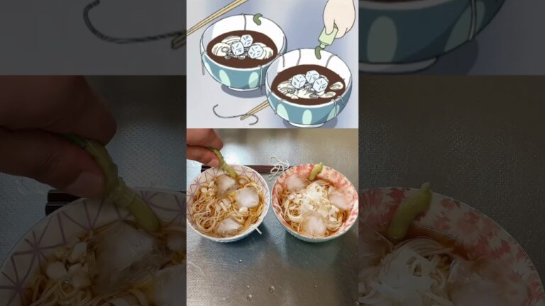 【あたしンち】ユズヒコが作ってたそうめんを再現してみた！#shorts