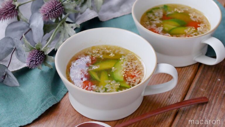 【きゅうりの中華スープ】夏野菜で作る！さっぱりスープレシピ♪｜macaroni（マカロニ）
