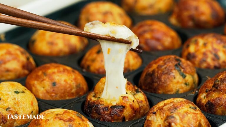 【たこ焼き器の新メニュー】キムチーズチヂミ #Shorts