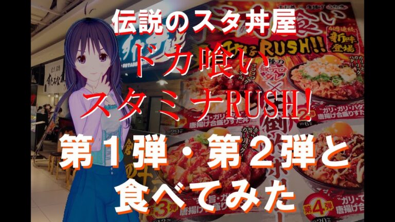 【伝説のすた丼屋】ドカ喰いスタミナRUSH!!　前半戦食べてみた