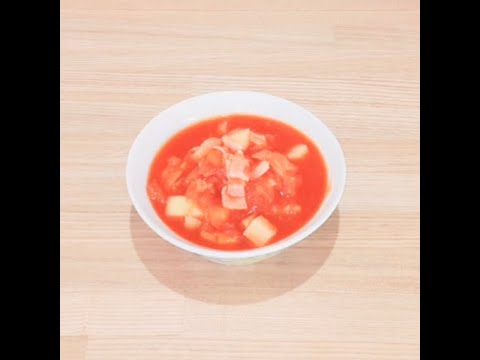 レンジでミネストローネが簡単に作れます☆彡 #Shorts