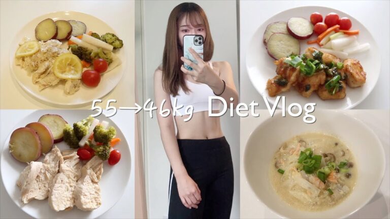 Eng.【Diet Vlog#7】本気で痩せるための簡単ヘルシーレシピ！夏直前の追い込みダイエット🔥🔥weight lose journey  gettin fit for summer !