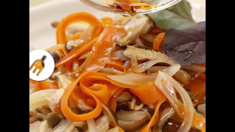 簡単ですっぱうまい 豚肉とキノコのポン酢がけ