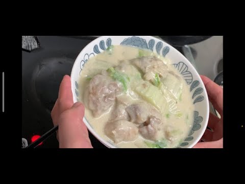 【節約レシピ】鶏と白菜のチーズクリーム煮！