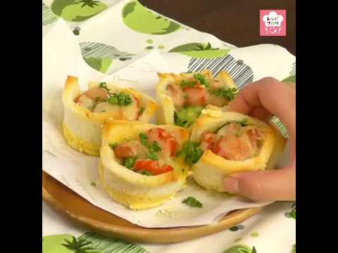 食パンをカップ代わりに♪「ミニ豆乳キッシュ」