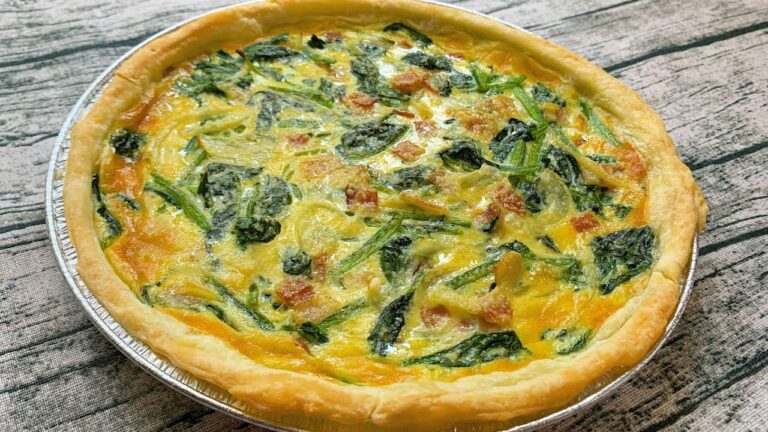 サラリーマンが出勤前に作る朝ごはん【キッシュ】