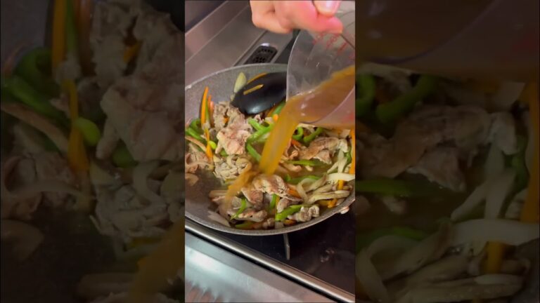 男子喜ぶガッツリ飯！豚こま野菜のあんかけ丼 レシピはコメント欄に記載 #shorts