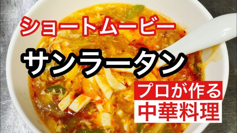 【酸辣湯サンラータン】sour soup