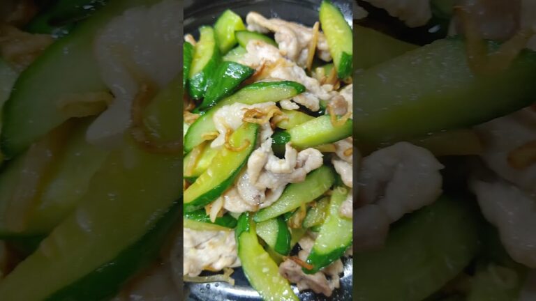 暑い日には食べておこう！きゅうりと豚肉 #shorts