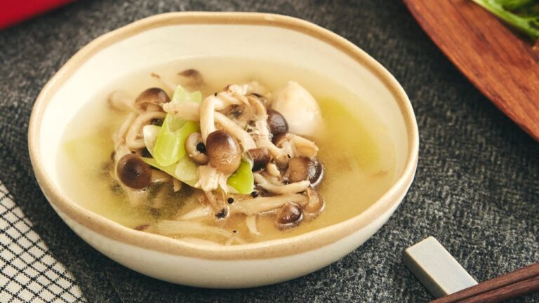 体ぽかぽか！鶏肉のあっさり生姜スープ