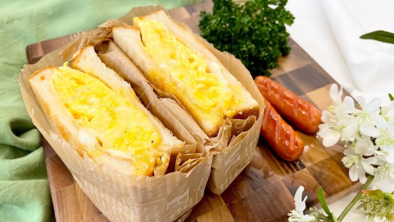 【ふわとろ】チーズとろける贅沢たまごサンド #shorts