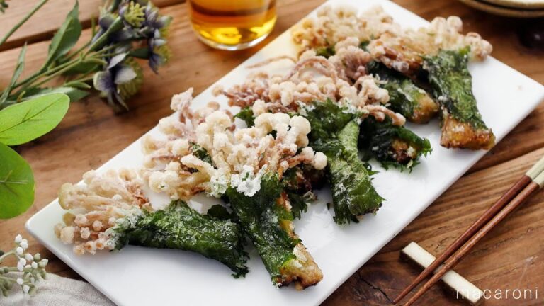 【えのきのうま塩大葉唐揚げ】サクサク食感と旨味が広がる！おいしさ倍増のうま塩味♪｜macaroni（マカロニ）