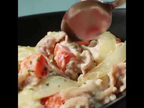 なめらかなクリーム煮 豚こまのクリーム煮 ｜ moguna[モグナ]