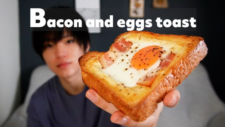 朝食にぴったりのエッグトースト🍳🍞【さとうの朝ごはん】