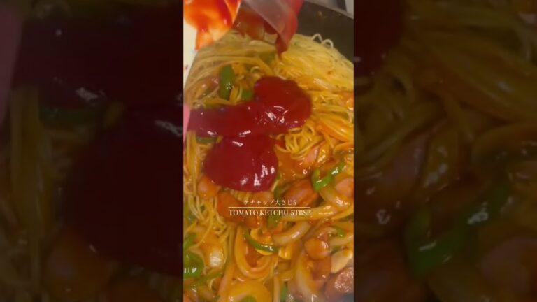 ツイッターでバズった、ナポリタンを作ってみた！#shorts