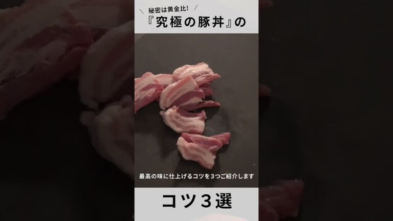 【豚丼】この黄金比で超美味しい！十勝帯広名物のコツ３選！