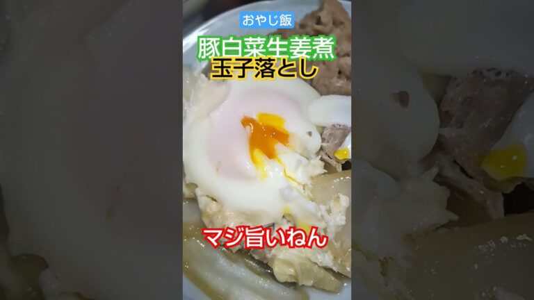 【おやじ飯】マジ旨いねん!豚白菜生姜煮🐷20230817晩飯!