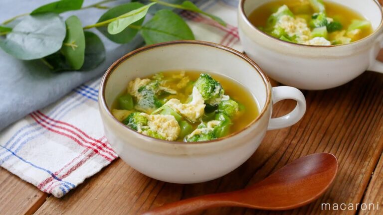 【あっさり和風 ブロッコリーと卵のスープ】和風だしであっさり！どんな料理にも合わせやすい♪｜macaroni（マカロニ）